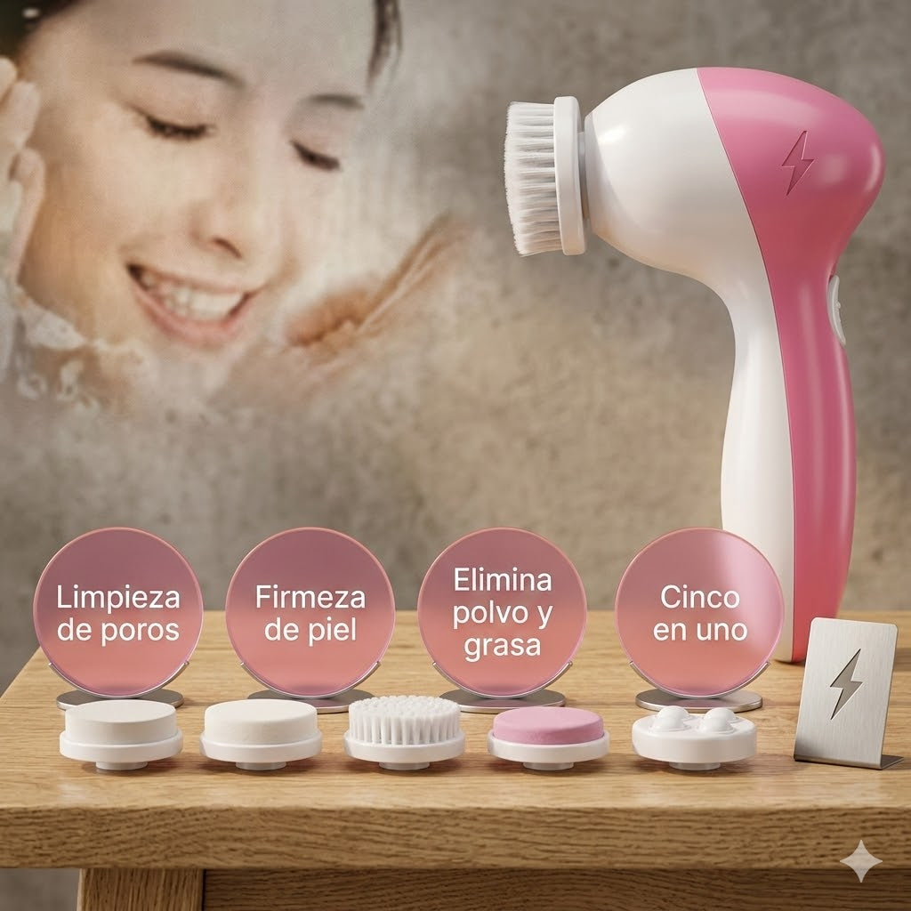 Masajeador Facial 5 en 1 — Spa Profesional en Casa